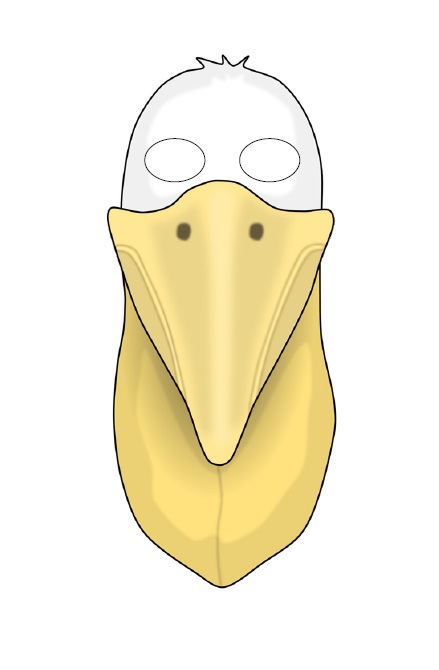 Çocuklar İçin  Kuş Hazır Maske Şablonları 